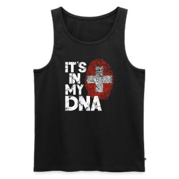 Switzerland Swiss Swiss Alps Gift - Men's Premium Organic Tank Top - black - Front - AI Model Male 178 light (178cm)