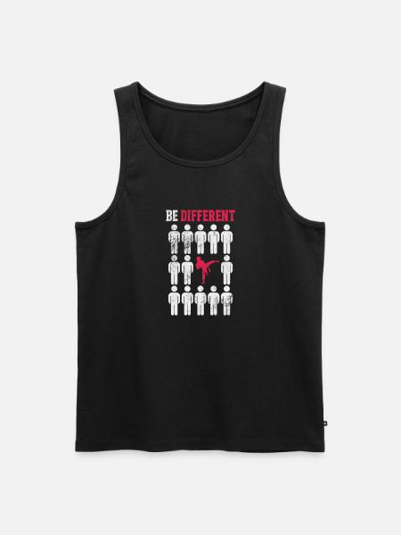Taekwondo - Männer Premium Bio Tank Top - Schwarz