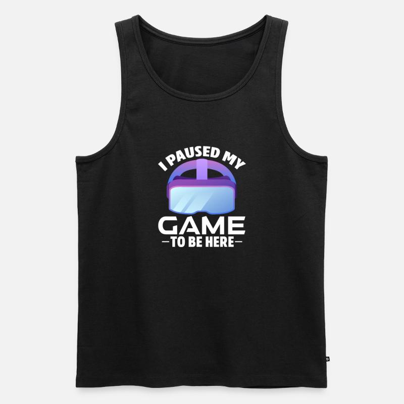 VR - Männer Premium Bio Tank Top - Schwarz