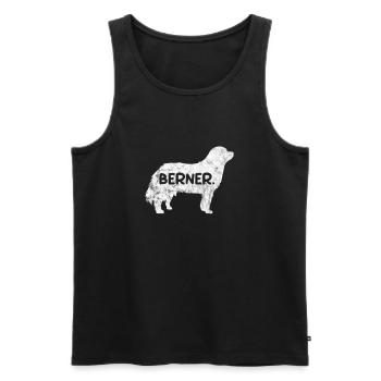 Bernese Mountain Dog Dog Dog Lover Cadeau - Débardeur bio Premium Homme - noir - Devant - Michal (187cm)