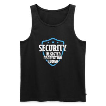 Brother - Men's Premium Organic Tank Top - black - Front - Michal (187cm)