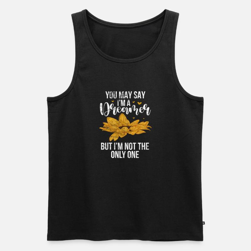 Hippie - Männer Premium Bio Tank Top - Schwarz