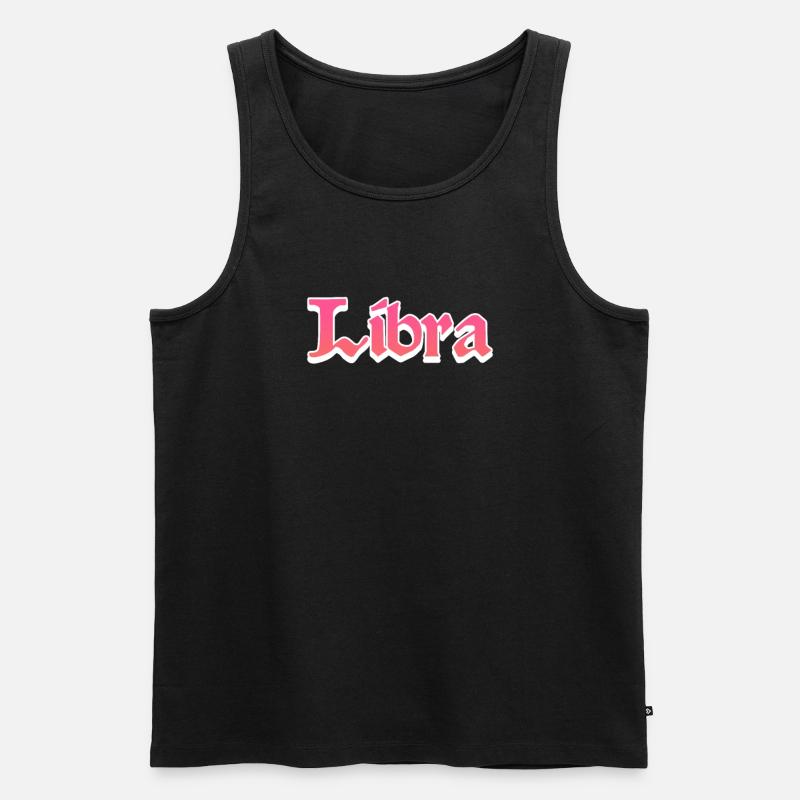 Waage - Männer Premium Bio Tank Top - Schwarz