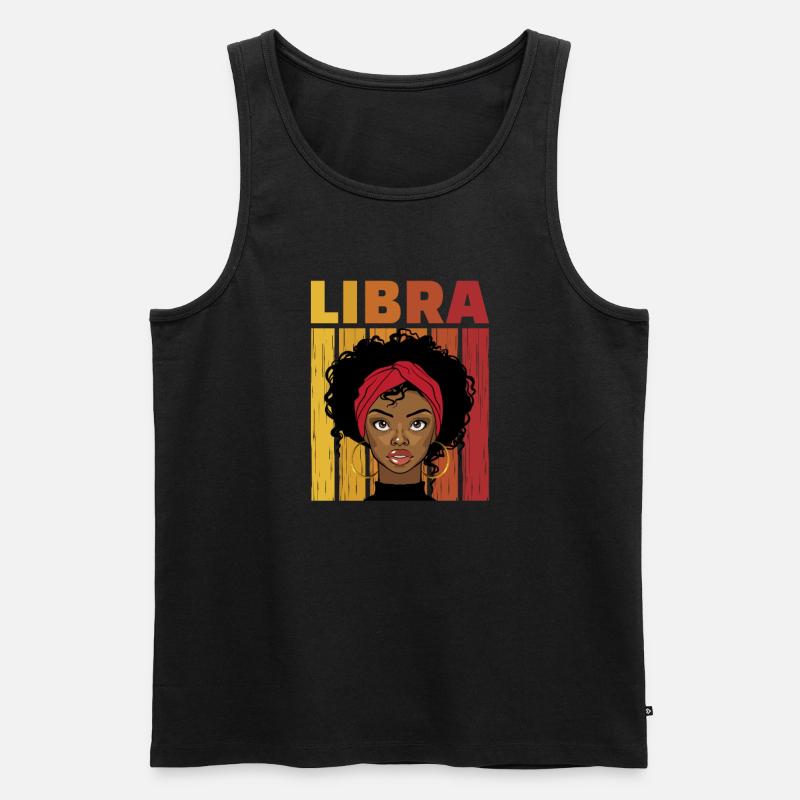 Waage - Männer Premium Bio Tank Top - Schwarz