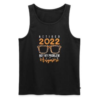 Retirement - Men's Premium Organic Tank Top - black - Front - Michal (187cm)