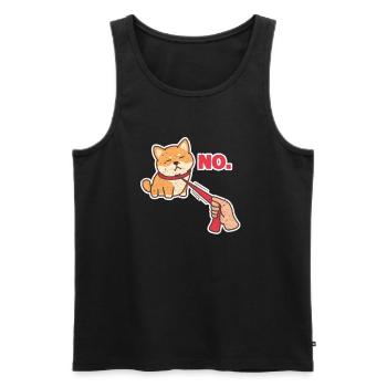 Shiba Inu Dog Dog Lover Dog Race Cadeau - Débardeur bio Premium Homme - noir - Devant - Michal (187cm)