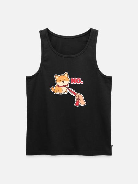 Shiba Inu - Men's Premium Organic Tank Top - black