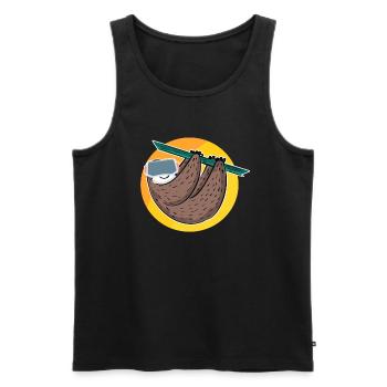 VR Virtual Reality - Männer Premium Bio Tank Top - Schwarz - Vorne - AI Model Male 178 light (178cm)