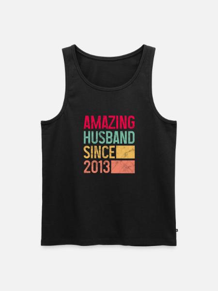Ehemann seit 2013 - Männer Premium Bio Tank Top - Schwarz