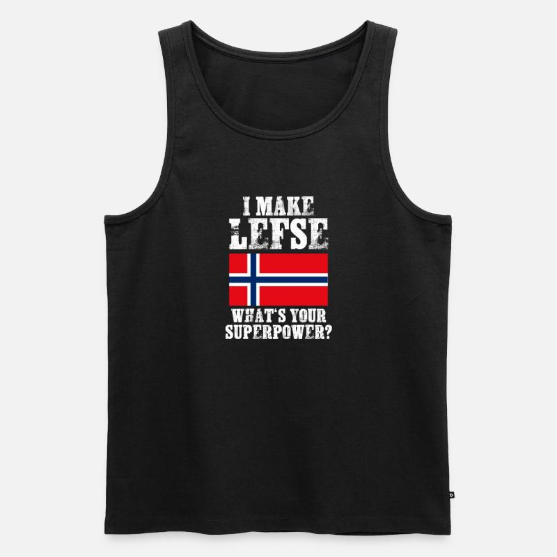 Norwegen - Männer Premium Bio Tank Top - Schwarz