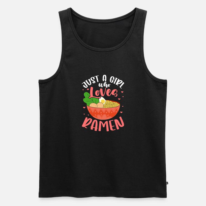 Ramen - Männer Premium Bio Tank Top - Schwarz