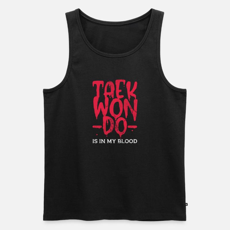 Taekwondo - Männer Premium Bio Tank Top - Schwarz