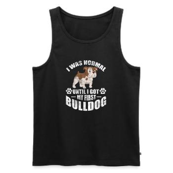 American Bulldog Dog Dog Lover Cadeau - Débardeur bio Premium Homme - noir - Devant - Michal (187cm)
