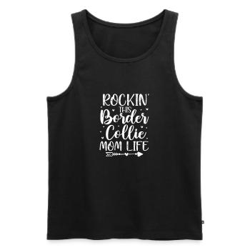Border Collie Mom Dog Dogs Herding Dog Gift - Men's Premium Organic Tank Top - black - Front - Michal (187cm)