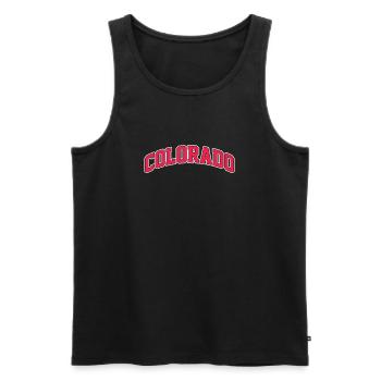 Colorado - Débardeur bio Premium Homme - noir - Devant - Michal (187cm)