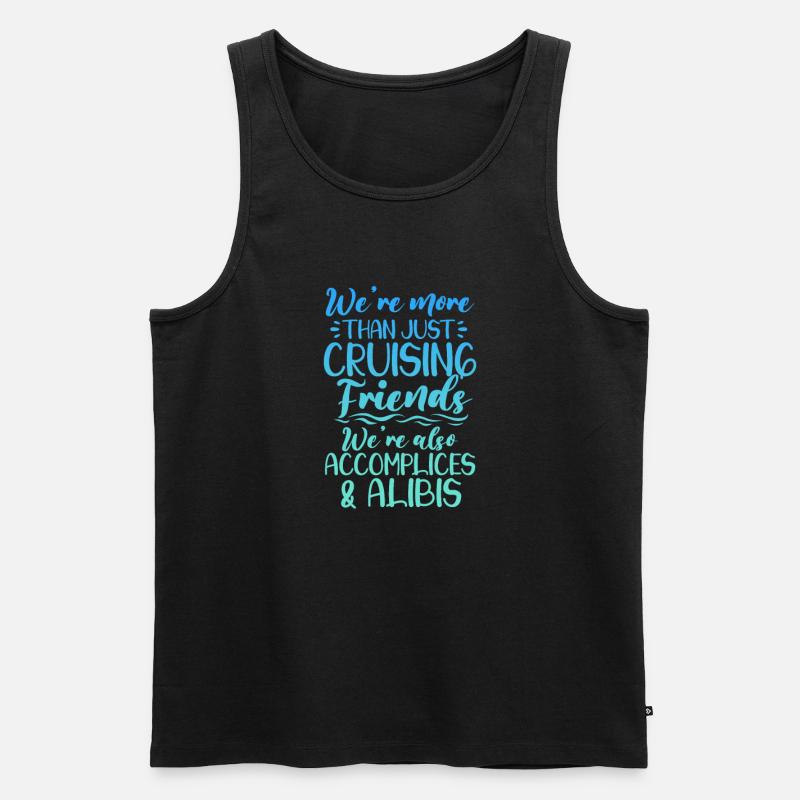 Kreuzfahrt - Männer Premium Bio Tank Top - Schwarz