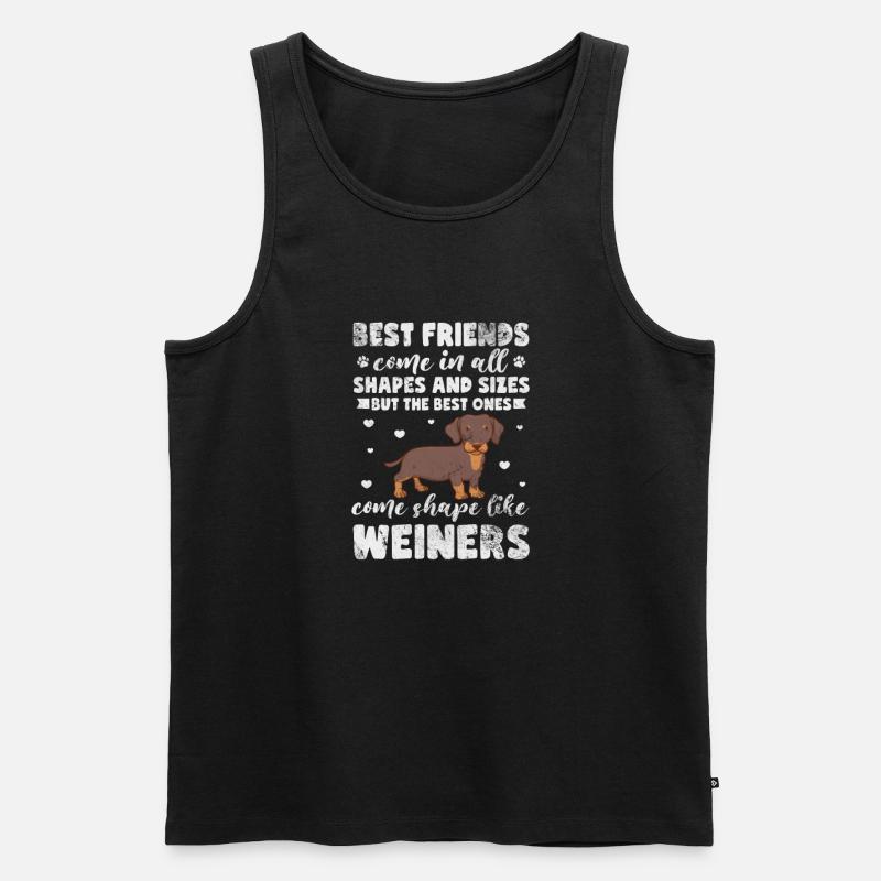 Dackel - Männer Premium Bio Tank Top - Schwarz