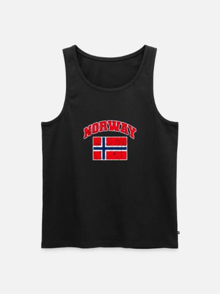 Norway Scandinavia Norge Norwegian Gift - Men's Premium Organic Tank Top - black