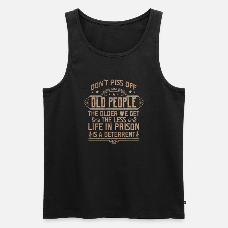 Ruhestand - Männer Premium Bio Tank Top - Schwarz