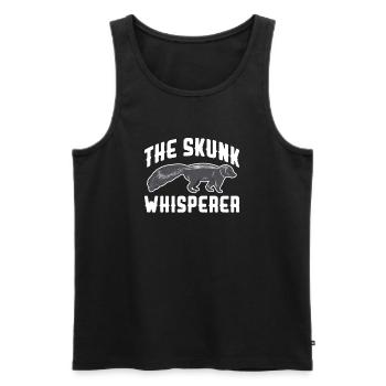 Skunk - Men's Premium Organic Tank Top - black - Front - AI Model Male 178 light (178cm)