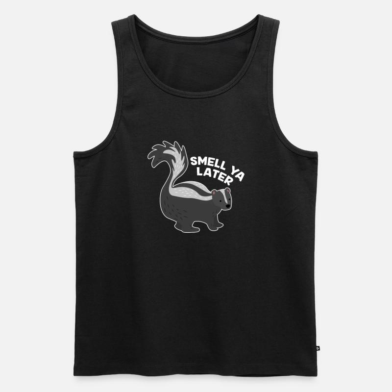 Stinktier - Männer Premium Bio Tank Top - Schwarz