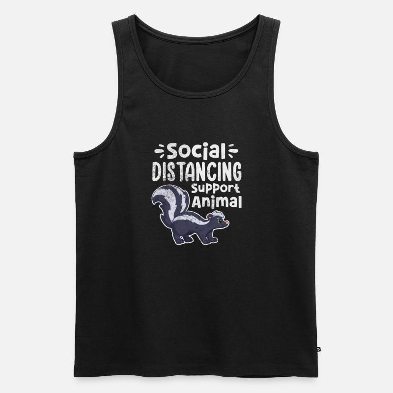 Stinktier Stinken Stinker Skunk Geschenk - Männer Premium Bio Tank Top - Schwarz