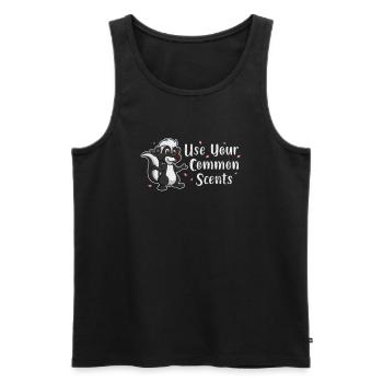 Stinktier Stinken Stinker Skunk Geschenk - Männer Premium Bio Tank Top - Anthrazit - Vorne - Alexander (188cm)