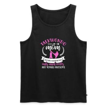 Taekwondo Mother Tae Kwon Do Martial Arts Gift - Men's Premium Organic Tank Top - black - Front - Michal (187cm)