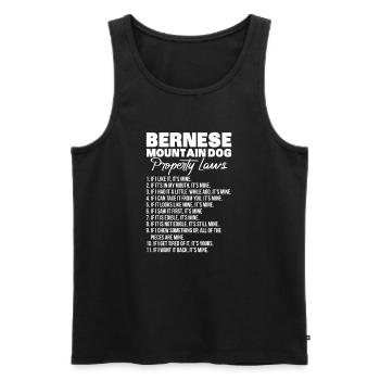 Bouvier bernois - Débardeur bio Premium Homme - noir - Devant - Michal (187cm)