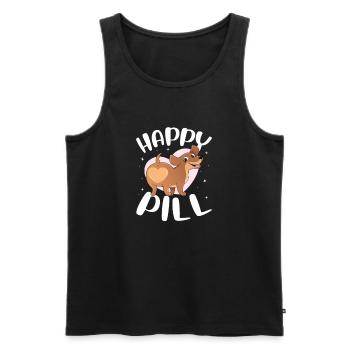 Dachshund Dog Dogs Dachshund Teckel Gift - Men's Premium Organic Tank Top - black - Front - AI Model Male 178 light (178cm)