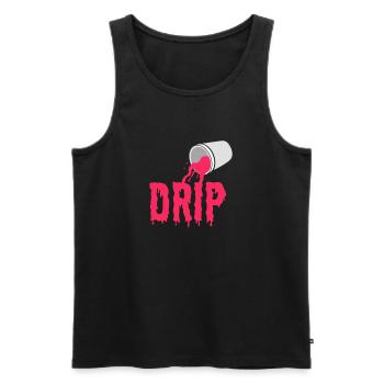 Hip Hop Rap Music Rapper Hiphop Gift - Men's Premium Organic Tank Top - black - Front - Michal (187cm)