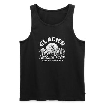 Montana Amérique États-Unis Helena Mountains Cadeau - Débardeur bio Premium Homme - noir - Devant - Michal (187cm)