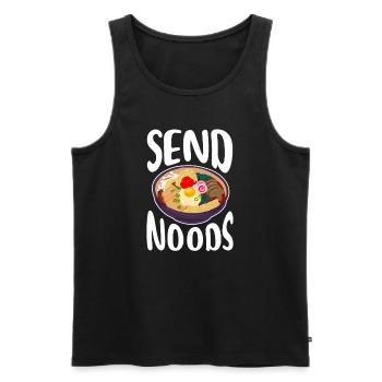 Ramen - Men's Premium Organic Tank Top - black - Front - AI Model Male 178 light (178cm)
