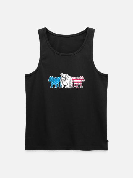 American Bulldog - Men's Premium Organic Tank Top - black