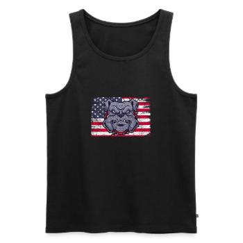 American Bulldog Dog Dog Lovers Cadeau - Débardeur bio Premium Homme - noir - Devant - Michal (187cm)