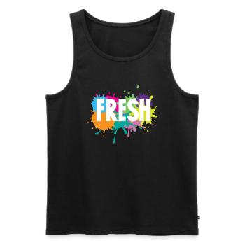 Hip Hop Rap Music Rapper Hiphop Gift - Men's Premium Organic Tank Top - black - Front - AI Model Male 178 light (178cm)