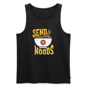 Ramen - Men's Premium Organic Tank Top - black - Front - AI Model Male 178 light (178cm)