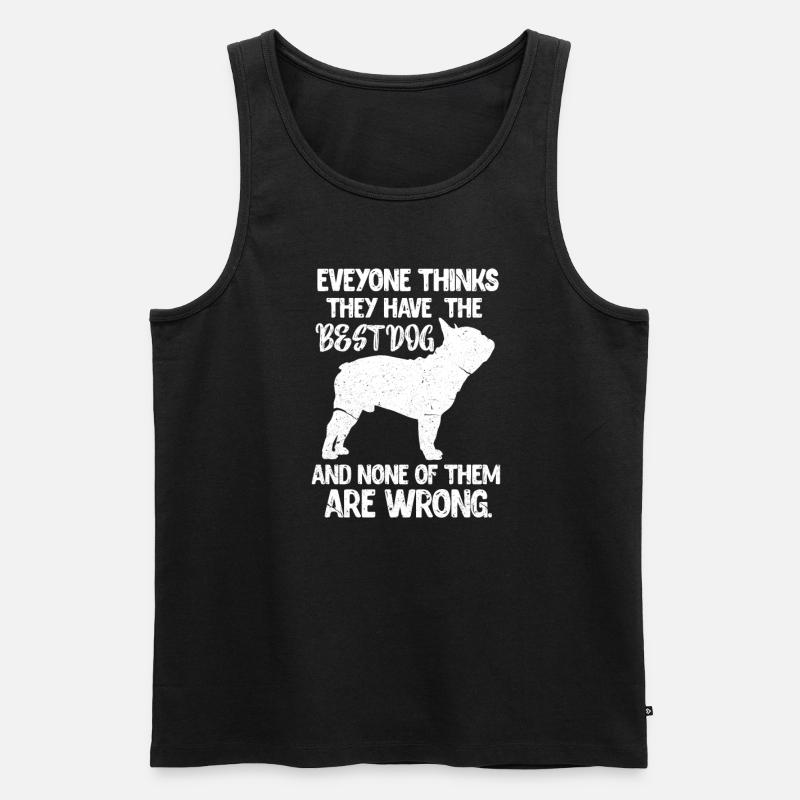 Mops - Männer Premium Bio Tank Top - Schwarz