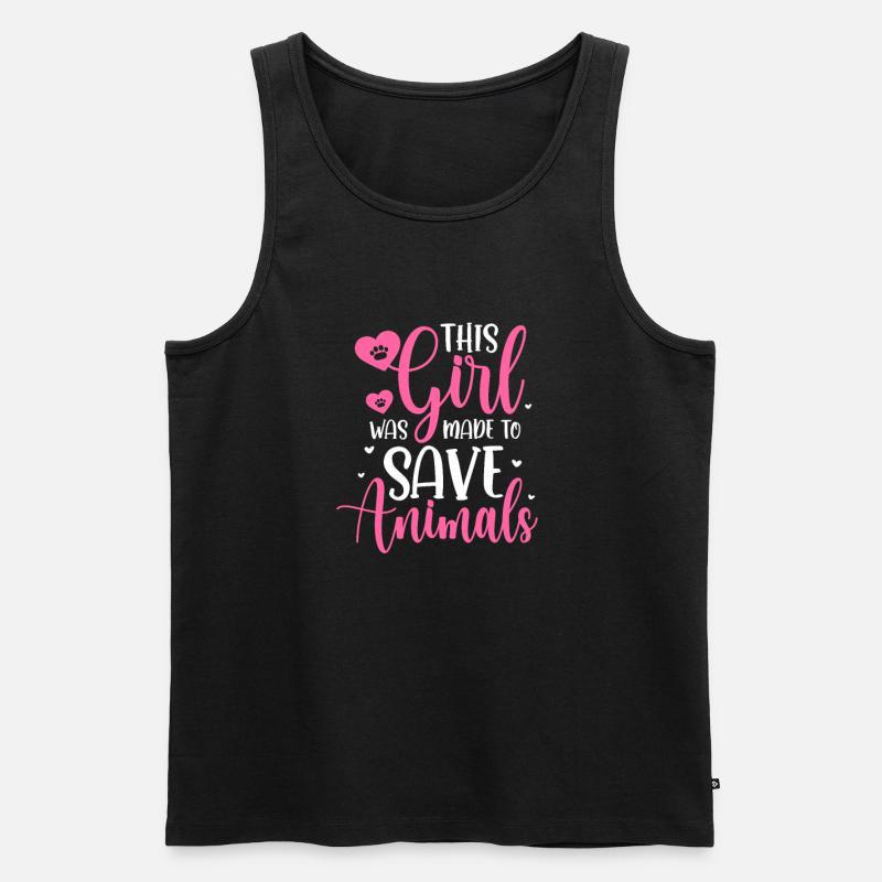 Tierarzt - Männer Premium Bio Tank Top - Schwarz