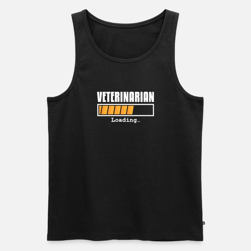 Tierarzt - Männer Premium Bio Tank Top - Schwarz