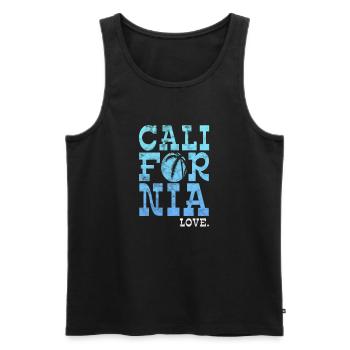 California USA Holidays America Cadeau - Débardeur bio Premium Homme - noir - Devant - Michal (187cm)