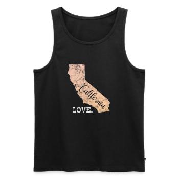 California USA Holidays America Cadeau - Débardeur bio Premium Homme - noir - Devant - Michal (187cm)