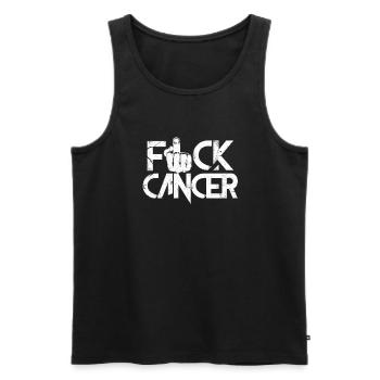 Krebs - Männer Premium Bio Tank Top - Schwarz - Vorne - Michal (187cm)