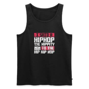 Hip Hop - Männer Premium Bio Tank Top - Schwarz - Vorne - Michal (187cm)