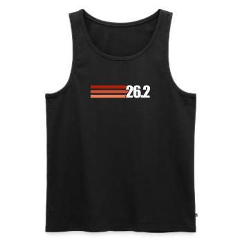 Run - Men's Premium Organic Tank Top - black - Front - Michal (187cm)