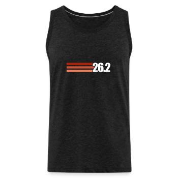 Run - Men's Premium Organic Tank Top - charcoal grey - Front - Alexander (188cm)