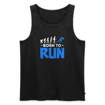 Running Runner Jogging Jogging Runner Gift - Men's Premium Organic Tank Top - black - Front - Michal (187cm)