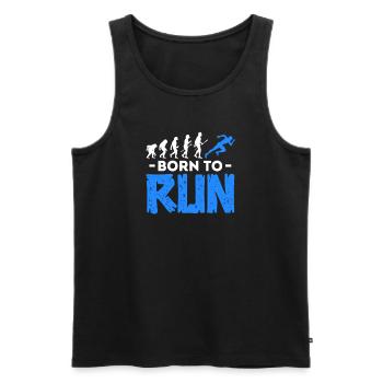 Courir - Débardeur bio Premium Homme - noir - Devant - Michal (187cm)