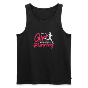 Running Runner Jogging Jogging Runner Gift - Men's Premium Organic Tank Top - black - Front - Michal (187cm)