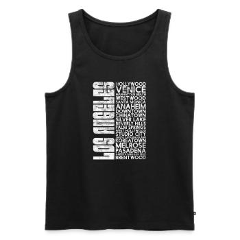 California USA Holidays America Cadeau - Débardeur bio Premium Homme - noir - Devant - Michal (187cm)